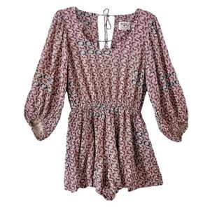 Anthropologie Holding Horses | Multicolored Ditsy Floral Annamaria Romper, XS